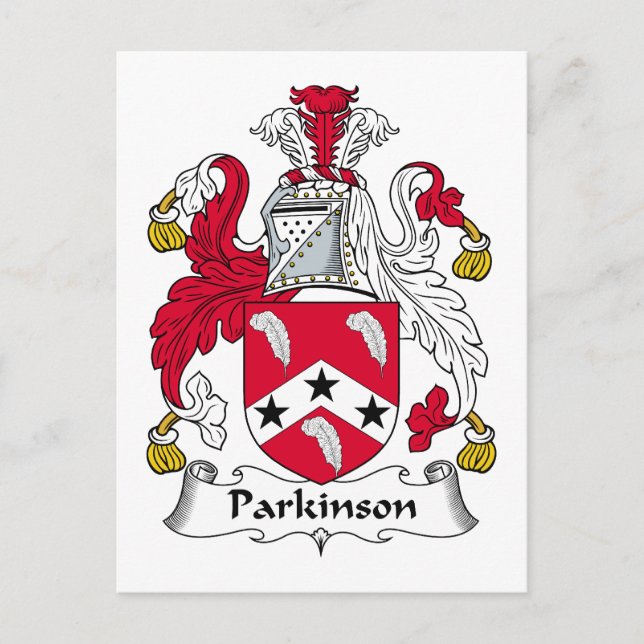 Parkinson Family Crest Postcard (Front)