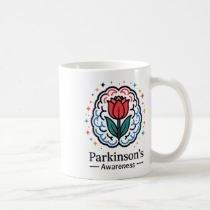 Parkinson’s Awareness Brain And Tulip _1  Coffee Mug