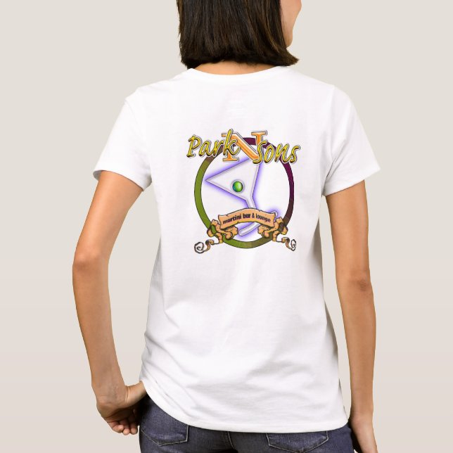 Parkinsons Always Shaken Never Stirred T-Shirt (Back)