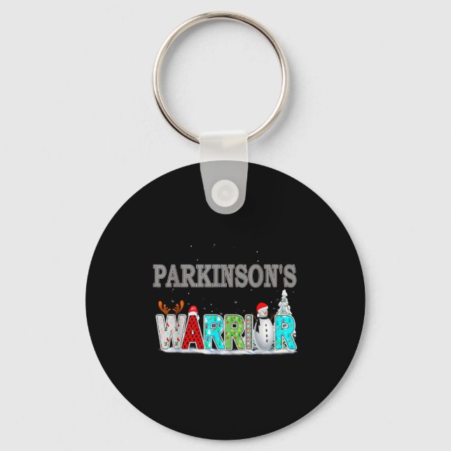 Parkinson's Awareness For Christmas  Keychain (Front)