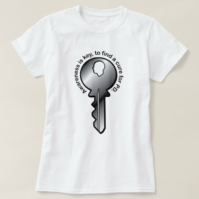 Parkinson's Awareness is Key T-Shirt (Design Front)