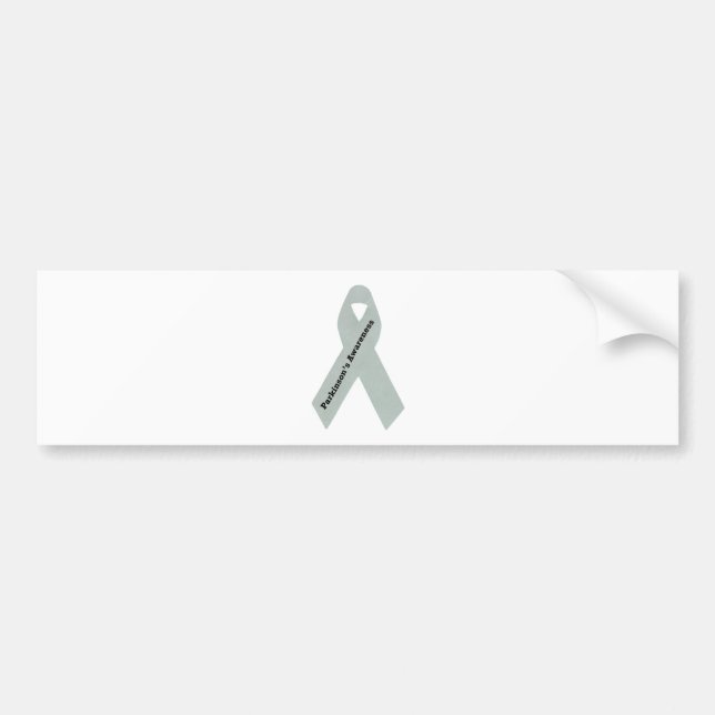 Parkinson's Awareness Ribbon Bumper Sticker (Front)