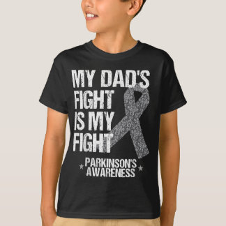 Parkinson's Disease Awareness Dad;s Fight Silver R T-Shirt