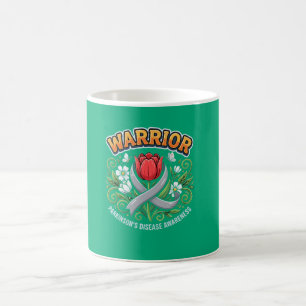 Parkinson's Disease Awareness Warrior Red Tulip  Coffee Mug