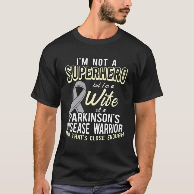 Parkinsons Disease Awareness Wife Warrior Survivor T-Shirt (Front)