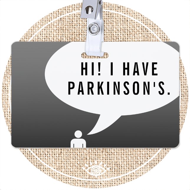 PARKINSON'S DISEASE comic speech bubble Badge (Creator Uploaded)