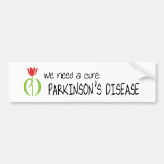parkinson's disease, parkinsons disease, tulip bumper sticker