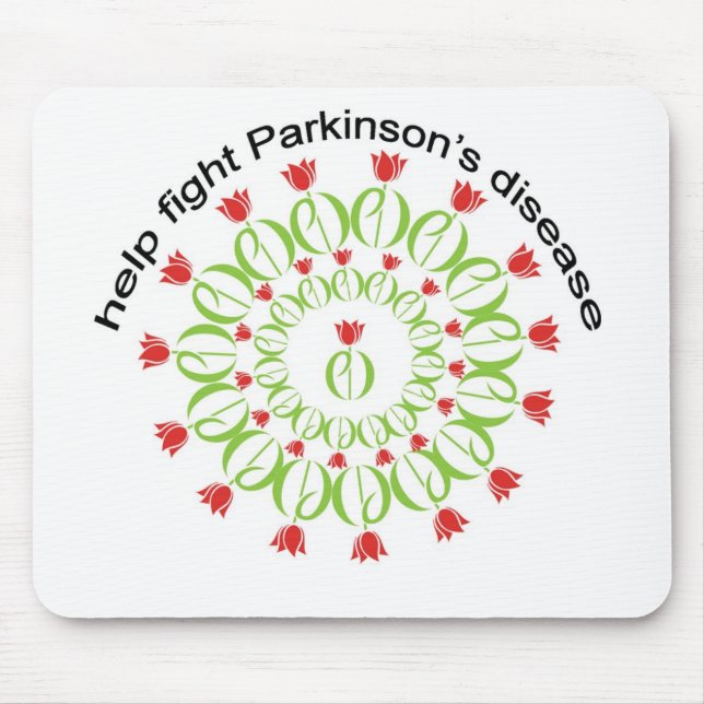 parkinson's disease, parkinsons disease, tulip, pd mouse pad (Front)