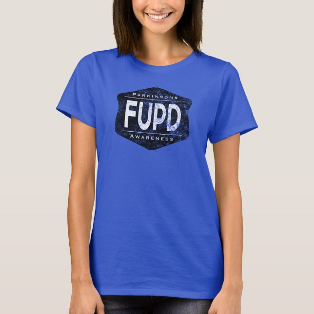 Parkinson's FUPD PD Awareness Distressed T-Shirt (Front)