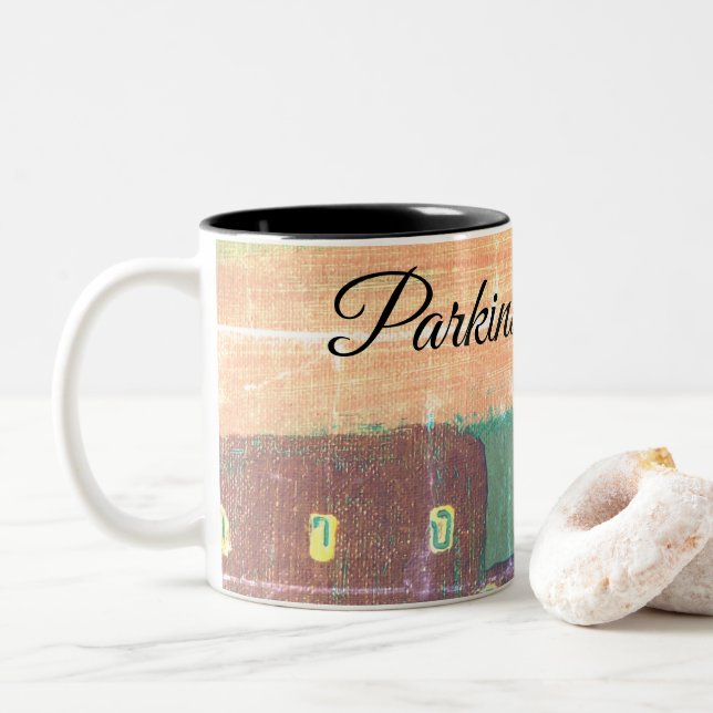 Parkinson's Girl Two-toned mug (With Donut)
