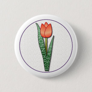 Parkinsons Help Find a Cure Tulip 2 Inch Round Button