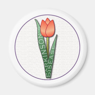 Parkinsons Help Find a Cure Tulip Magnet
