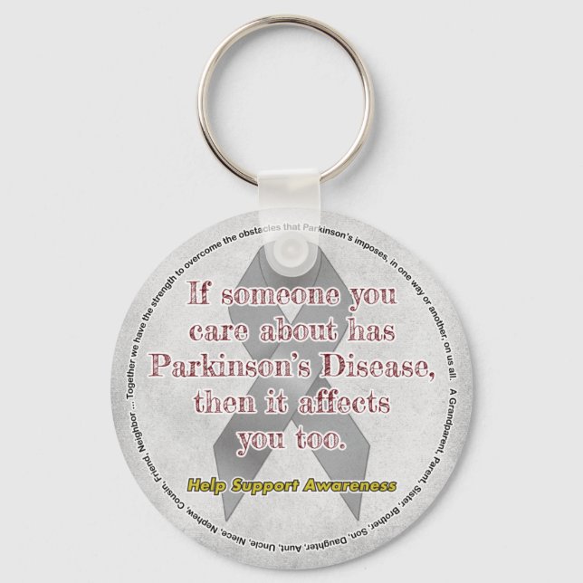 Parkinsons If You Care About Someone Keychain (Front)