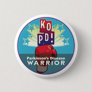 Parkinson's KO Warrior 2 Inch Round Button
