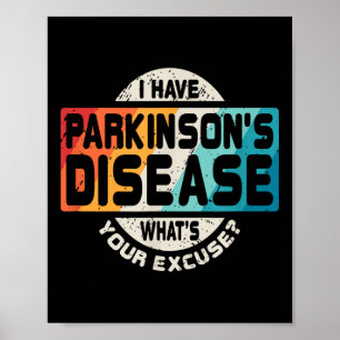 Parkinsons T Shirt Disease Awareness Survivor Gift Poster