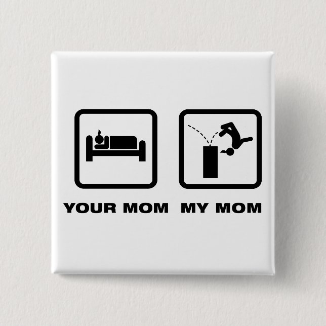 Parkour 2 Inch Square Button (Front)