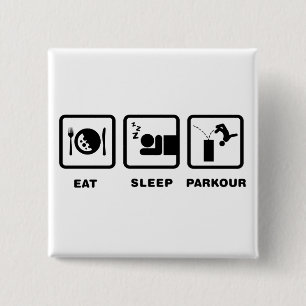 Parkour 2 Inch Square Button