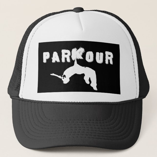 Parkour Athlete Trucker Hat (Front)