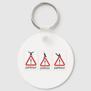 parkour awesomenesss keychain