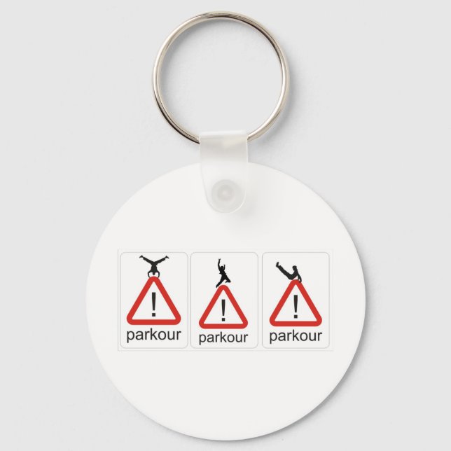 parkour awesomenesss keychain (Front)