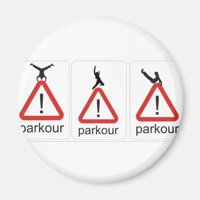 parkour awesomenesss magnet (Front)