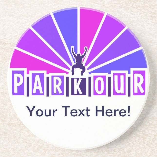 PARKOUR coaster, customize Coaster (Front)