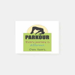 Parkour-Every Journey Is Different Own Yours Post-it Notes