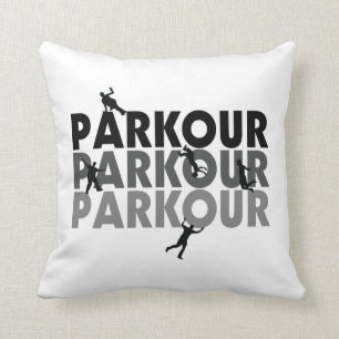 Parkour Free Running Throw Pillow
