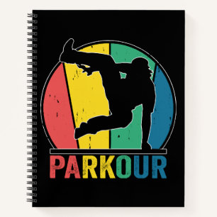 Parkour Free Running Training Traceur Retro Notebook