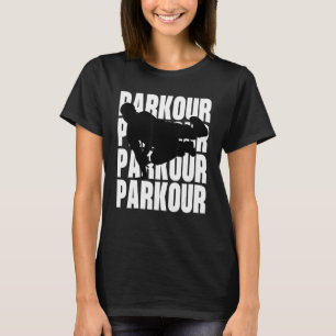Parkour Freerunner Freerunning Traceur Bold Silhou T-Shirt