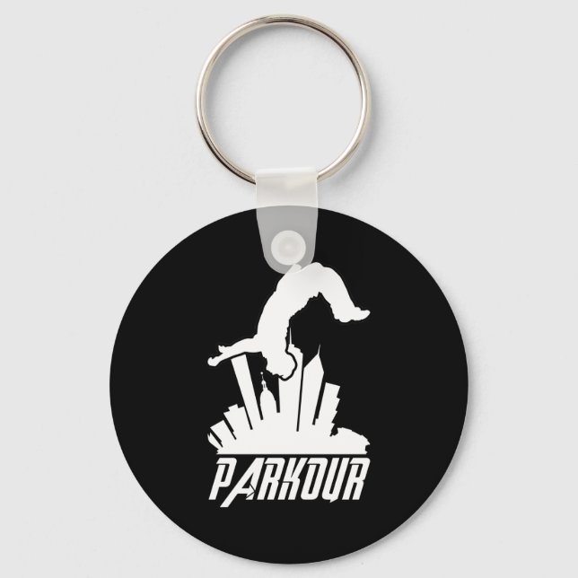 Parkour Freerunner Parkour Runner Keychain (Front)
