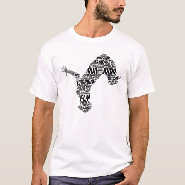 Parkour Freerunner Traceur Freerunning Men Boys Ki T-Shirt (Front)