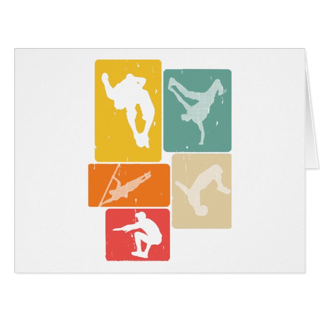 Parkour Freerunner Traceur Retro Freerunning (Devant horizontal)