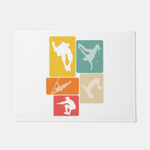 Parkour Freerunner Traceur Retro Freerunning Doormat