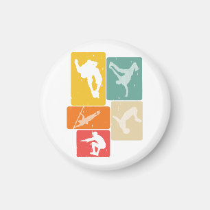 Parkour Freerunner Traceur Retro Freerunning Magnet