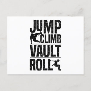 Parkour gifts postcard