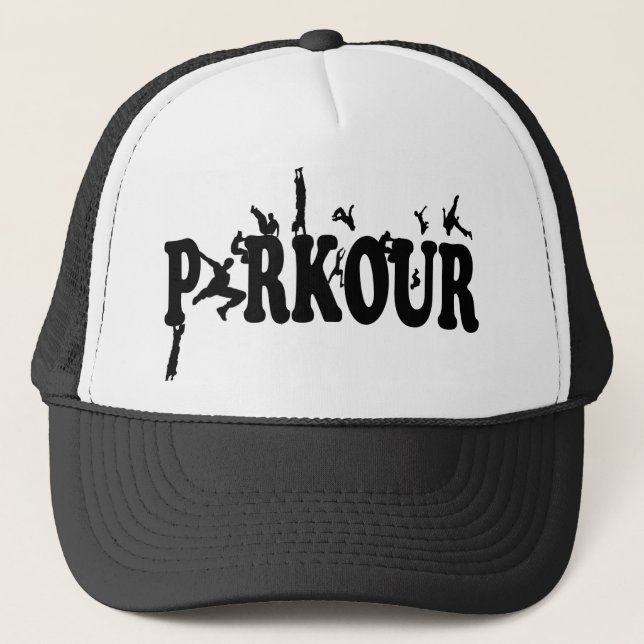 Parkour (hat) trucker hat (Front)