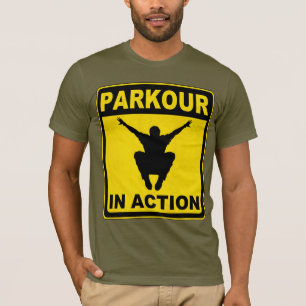 Parkour In Action Signboard T-Shirt