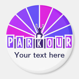 PARKOUR magnet, customize Magnet