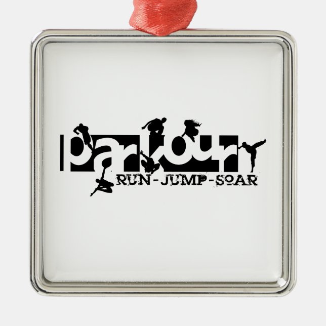Parkour Metal Ornament (Front)