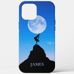 Parkour Moon Balance Personalized Name iPhone 12 Pro Max Case