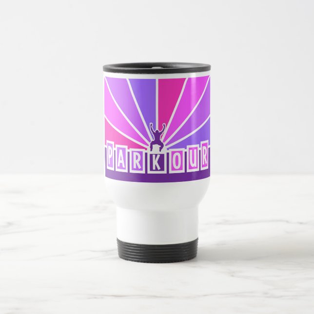 PARKOUR mug - choose style & colour (Center)