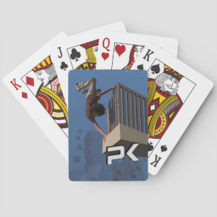 Parkour Rail Flip Playing Cards