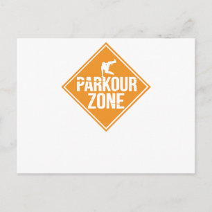 Parkour Runaway Extreme Sports Stunt Free Running Postcard