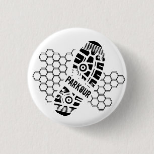 Parkour Training 1 Inch Round Button