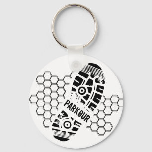 Parkour Training Keychain