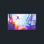 Parkour Urban Free Running Canvas Wall Art<br><div class="desc">A colorful artist's impression of parkour being practiced in an urban back street. Designed for you by Evco Studio.</div>