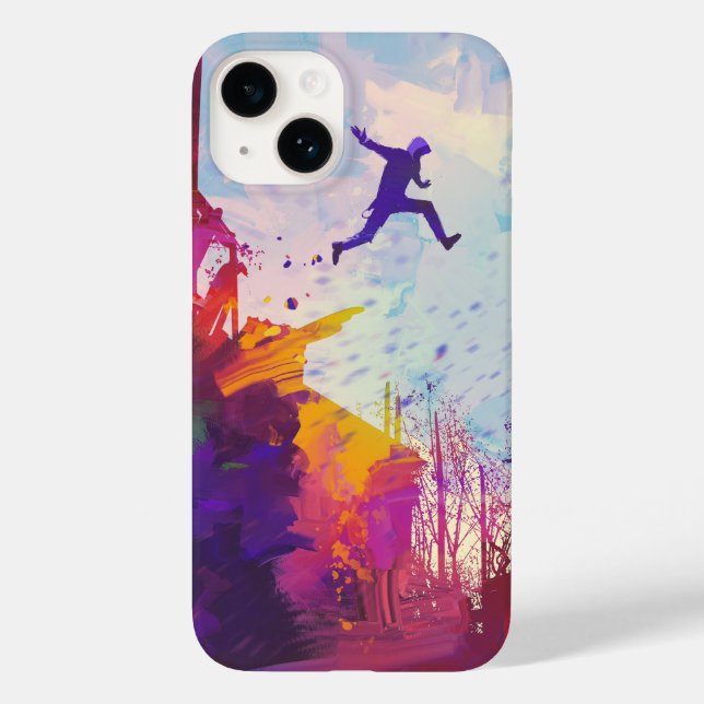 Parkour Urban Free Running Freestyling Modern Art Case-Mate iPhone Case (Back)
