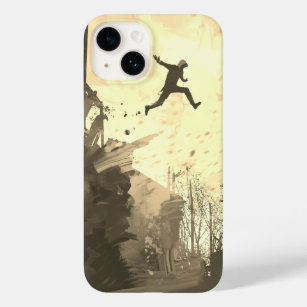 Parkour Urban Free Running Freestyling Sepia Case-Mate iPhone 14 Case