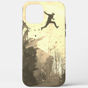 Parkour Urban Free Running Freestyling Sepia iPhone 12 Pro Max Case